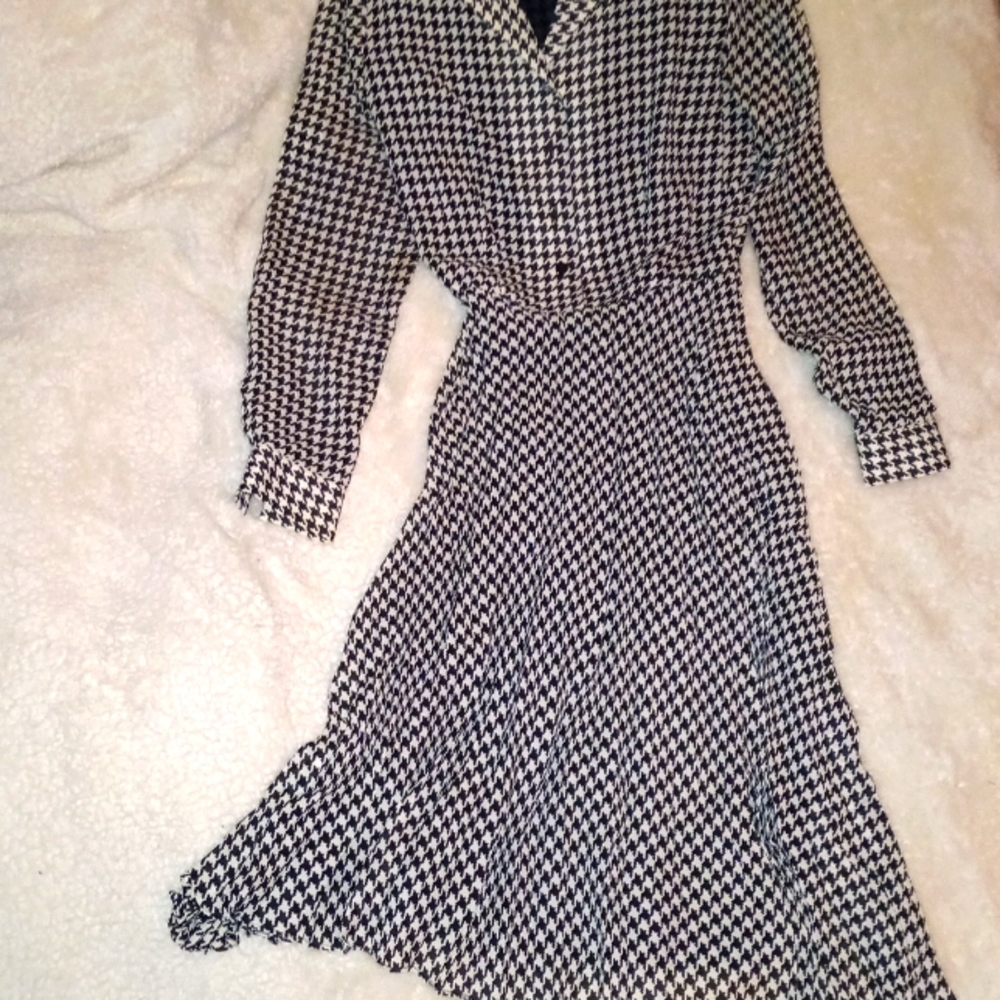 Lauren by Ralph Lauren Houndstoothe Dress